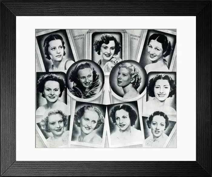 Framed Print : Sherman Fishers Palladium Girls, London Palladium Framed Print : Sherman Fishers Palladium Girls, London Palladium