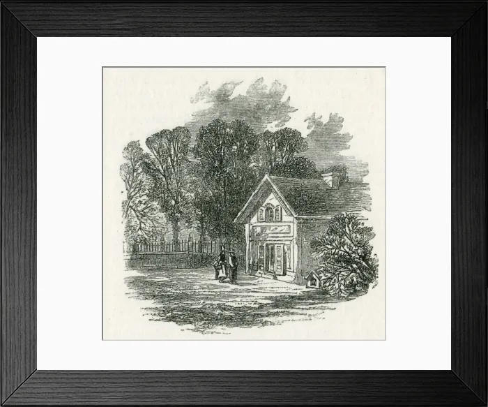 Framed Print : Summerhouse, Cote de Grace, Honfleur, France Framed Print : Summerhouse, Cote de Grace, Honfleur, France
