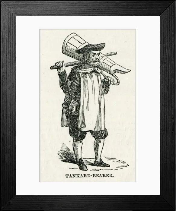 Framed Print : Tankard bearer, London Framed Print : Tankard bearer, London