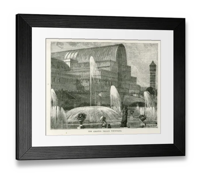 Framed Print : Crystal Palace fountains, Sydenham, SE London Framed Print : Crystal Palace fountains, Sydenham, SE London