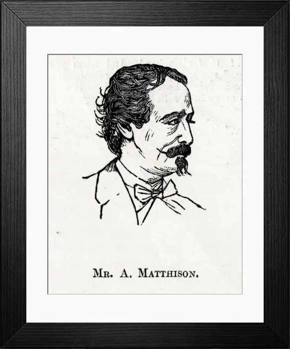 Framed Print : Portrait of Arthur Matthison, playwright Framed Print : Portrait of Arthur Matthison, playwright