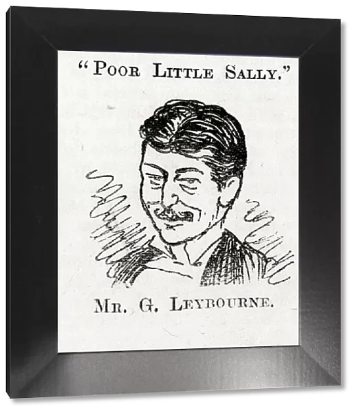Cartoon, George Leybourne, music hall singer