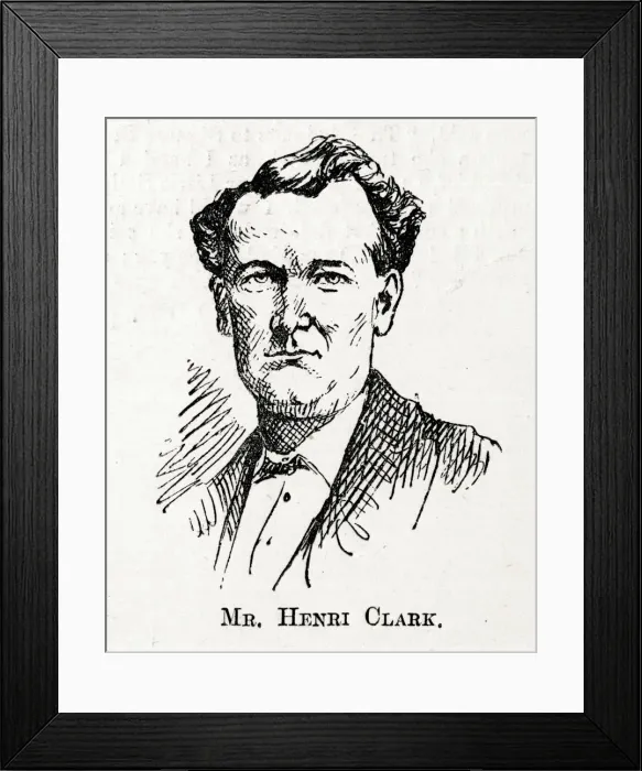 Framed Print : Portrait, Henri Clark, singer Framed Print : Portrait, Henri Clark, singer