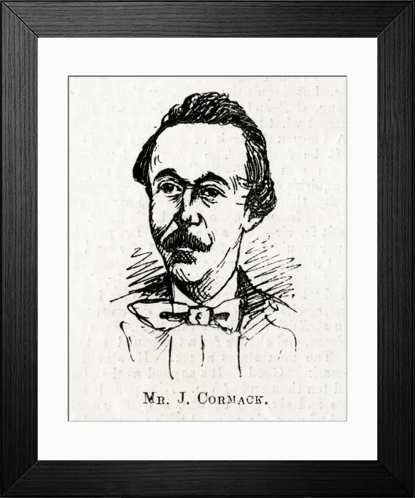 Framed Print : Cartoon portrait, John Cormack, ballet dancer, choreographer Framed Print : Cartoon portrait, John Cormack, ballet dancer, choreographer