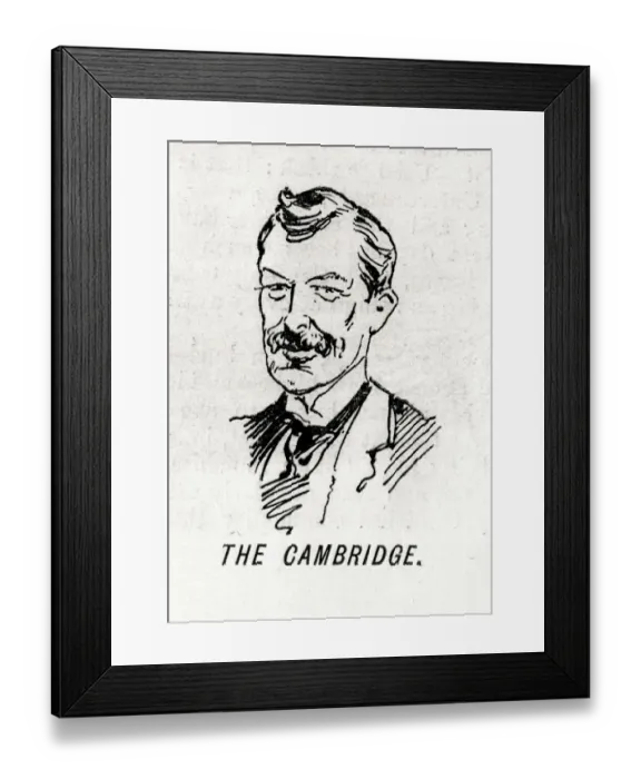 Framed Print : Cartoon, manager of the Cambridge Theatre, London Framed Print : Cartoon, manager of the Cambridge Theatre, London