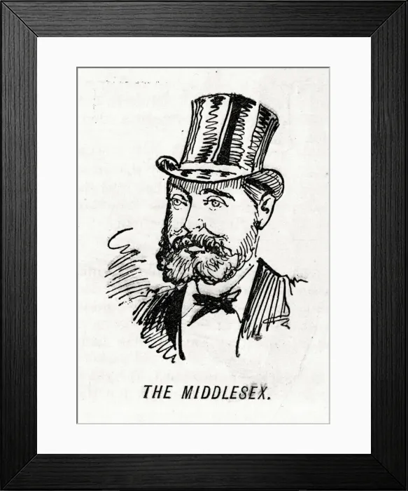 Framed Print : Portrait, manager of the Middlesex Music Hall, London Framed Print : Portrait, manager of the Middlesex Music Hall, London