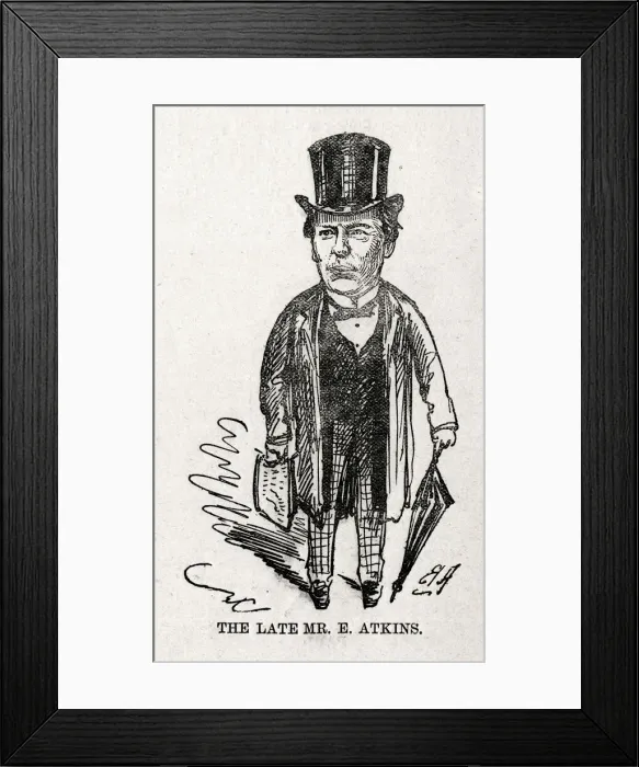 Framed Print : Portrait, the Late Mr E Atkins Framed Print : Portrait, the Late Mr E Atkins