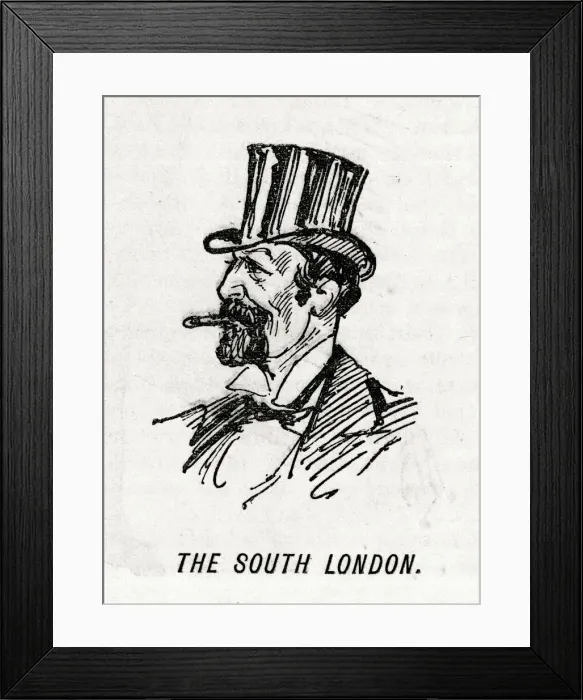 Framed Print : Portrait, manager of the South London Theatre, London Framed Print : Portrait, manager of the South London Theatre, London