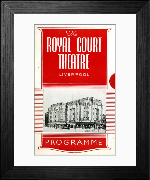 Framed Print : Programme cover, Royal Court Theatre, Liverpool Framed Print : Programme cover, Royal Court Theatre, Liverpool