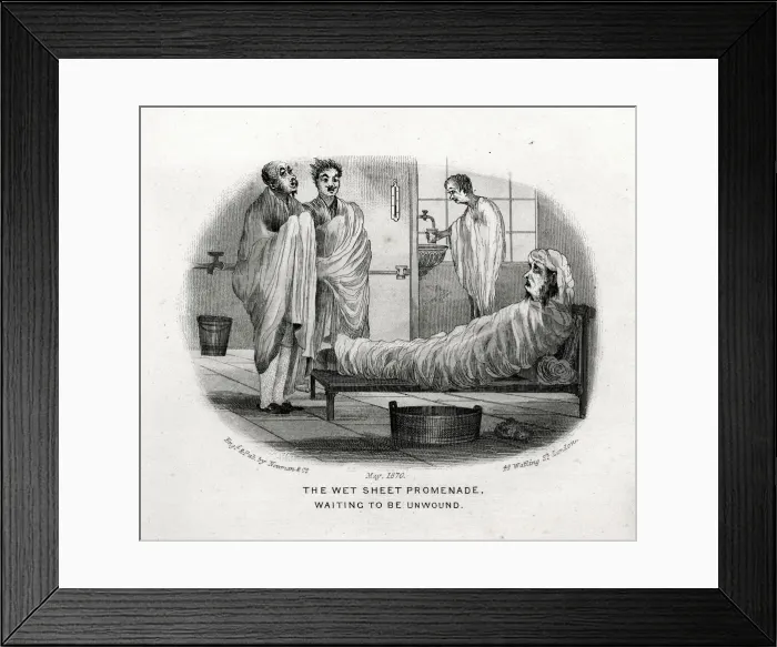 Framed Print : The Wet Sheet Promenade - The Water Cure Framed Print : The Wet Sheet Promenade - The Water Cure