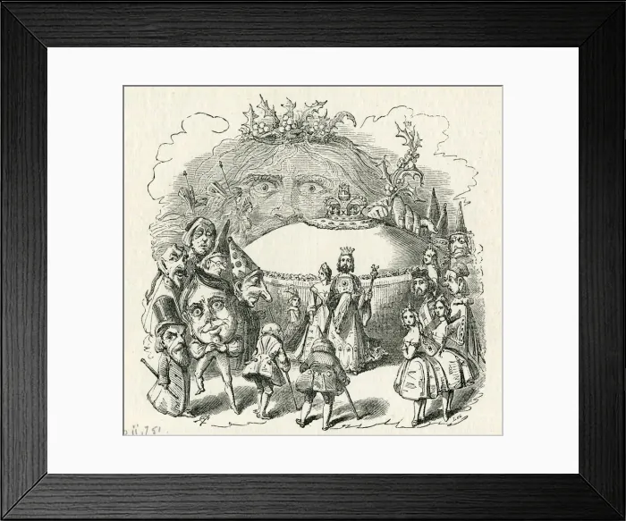 Framed Print : Twelfth Night characters by Alfred Crowquill Framed Print : Twelfth Night characters by Alfred Crowquill