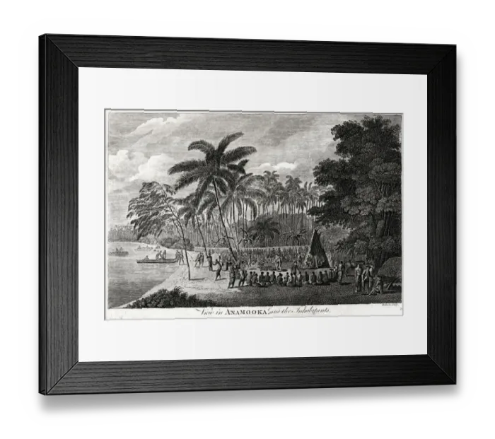 Framed Print : View in Anamooka and the inhabitants Framed Print : View in Anamooka and the inhabitants