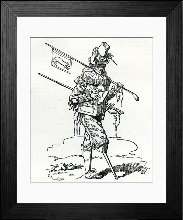 Framed Print : Rat catcher with a wooden leg Framed Print : Rat catcher with a wooden leg