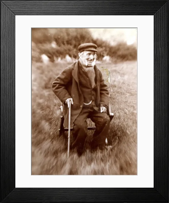 Framed Print : Willie Renfrew, works gatekeeper Framed Print : Willie Renfrew, works gatekeeper