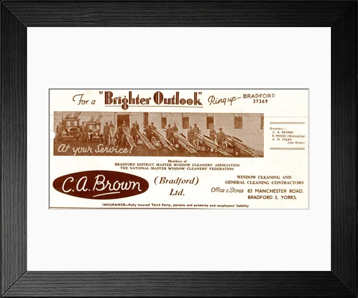 Framed Print : Stationery, C A Brown (Bradford) Ltd Framed Print : Stationery, C A Brown (Bradford) Ltd