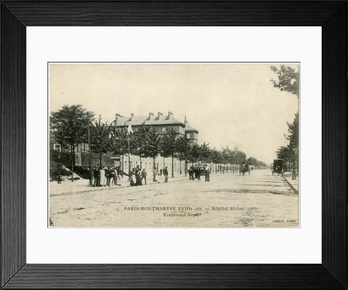 Framed Print : Hopital Bichat, Boulevard Ney, Montmartre, Paris, France Framed Print : Hopital Bichat, Boulevard Ney, Montmartre, Paris, France