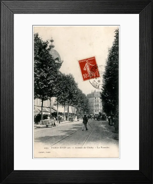 Framed Print : La Fourche, Avenue de Clichy, Paris, France Framed Print : La Fourche, Avenue de Clichy, Paris, France