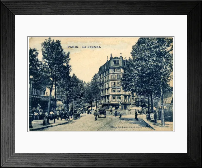 Framed Print : La Fourche, Avenue de Clichy, Paris, France