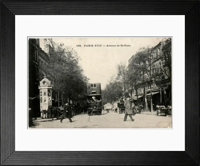 Framed Print : Avenue de St Ouen, Paris, France Framed Print : Avenue de St Ouen, Paris, France