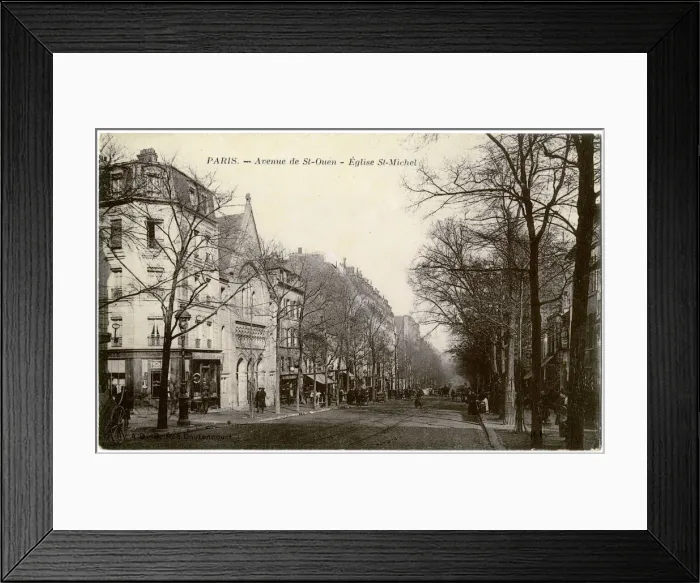 Framed Print : St Michel Church, Avenue de St Ouen, Paris, France Framed Print : St Michel Church, Avenue de St Ouen, Paris, France