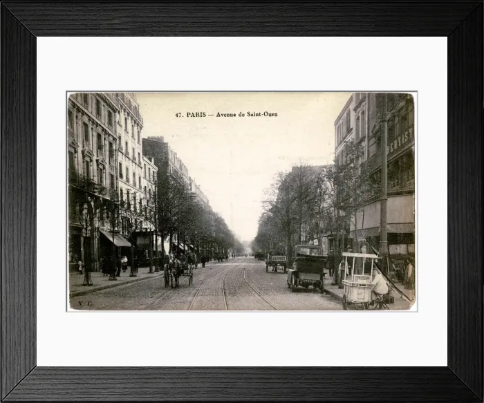 Framed Print : Avenue de St Ouen, Paris, France Framed Print : Avenue de St Ouen, Paris, France