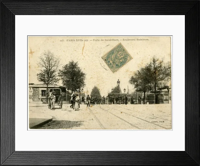 Framed Print : La Porte de St Ouen, Boulevard Bessieres, Paris, France Framed Print : La Porte de St Ouen, Boulevard Bessieres, Paris, France