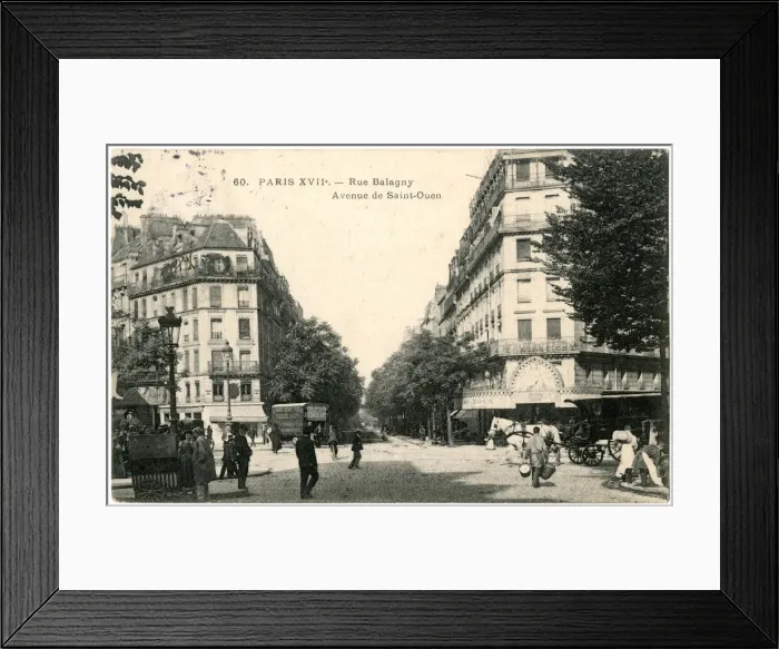 Framed Print : Rue Balagny, Avenue de St Ouen, Paris, France Framed Print : Rue Balagny, Avenue de St Ouen, Paris, France