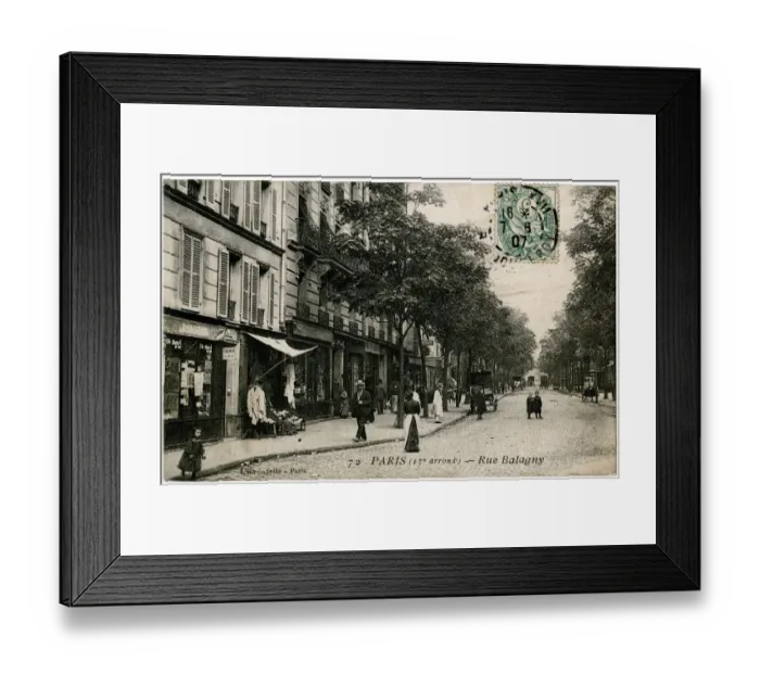 Framed Print : Rue Balagny, Avenue de St Ouen, Paris, France Framed Print : Rue Balagny, Avenue de St Ouen, Paris, France