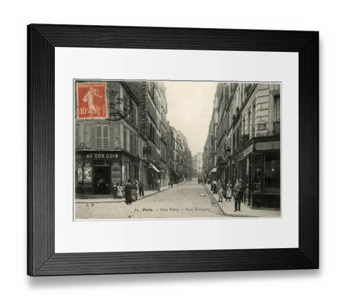 Framed Print : Rue Davy from Rue Balagny, Paris, France Framed Print : Rue Davy from Rue Balagny, Paris, France