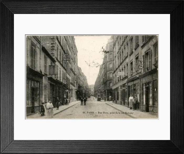 Framed Print : Rue Davy from Rue Balagny, Paris, France Framed Print : Rue Davy from Rue Balagny, Paris, France