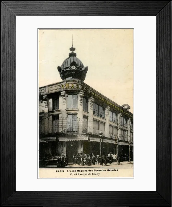 Framed Print : Grands Magasins, Avenue de Clichy, Paris, France Framed Print : Grands Magasins, Avenue de Clichy, Paris, France