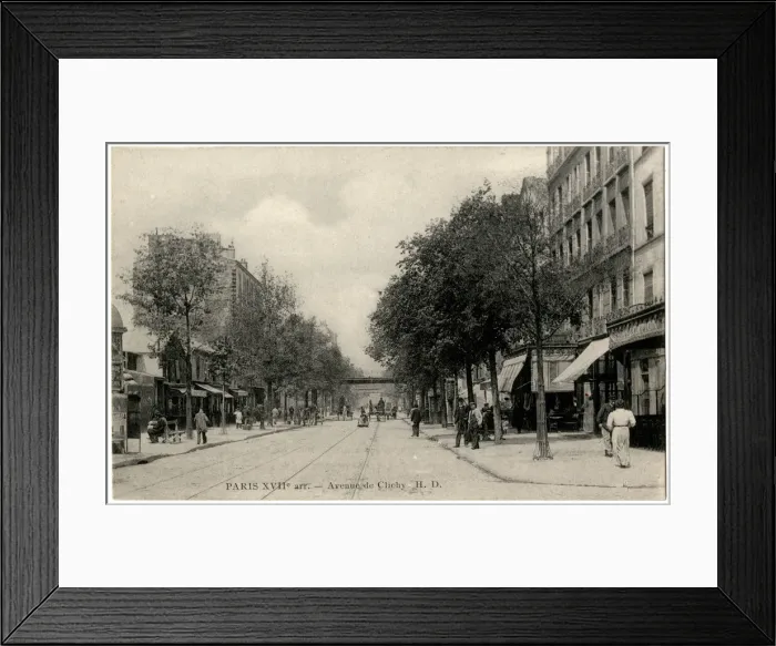 Framed Print : Scene in the Avenue de Clichy, Paris, France Framed Print : Scene in the Avenue de Clichy, Paris, France