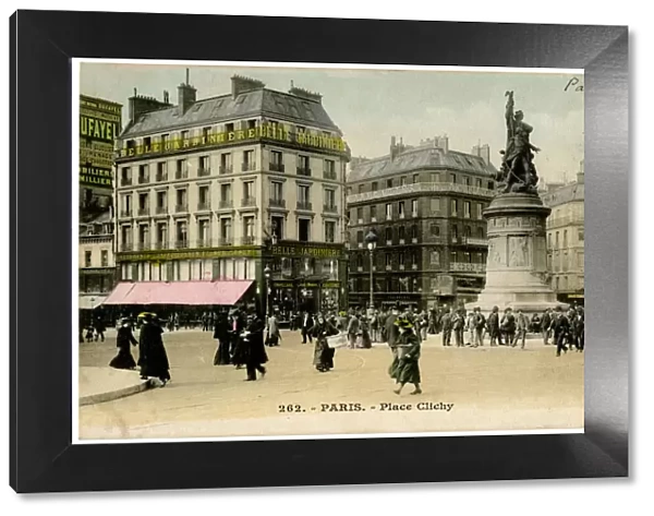 Scene in the Place de Clichy, Paris, France