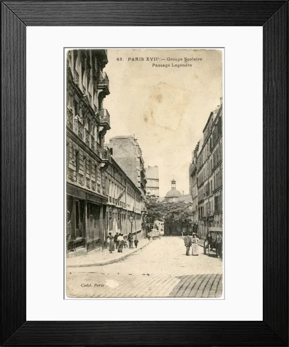 Framed Print : Passage Legendre, Avenue de Clichy, Paris, France Framed Print : Passage Legendre, Avenue de Clichy, Paris, France