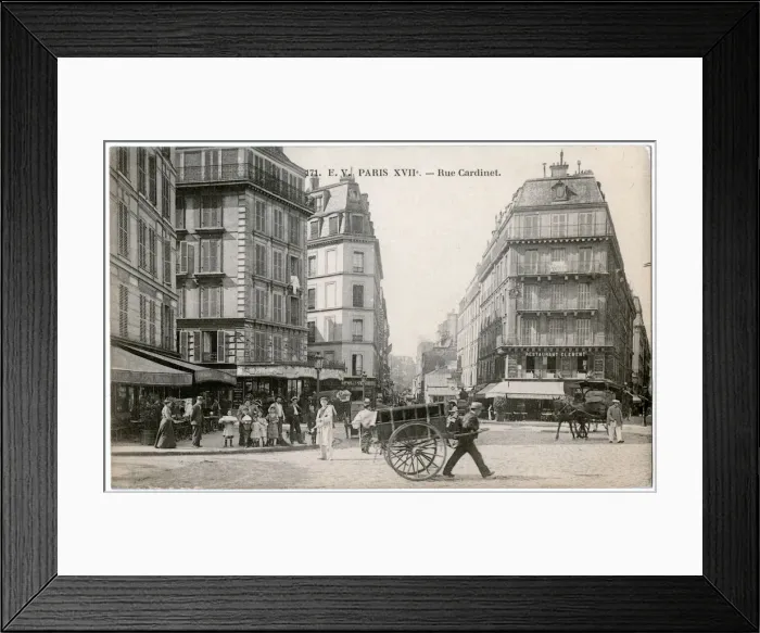 Framed Print : Scene in the Rue Cardinet, Paris, France Framed Print : Scene in the Rue Cardinet, Paris, France