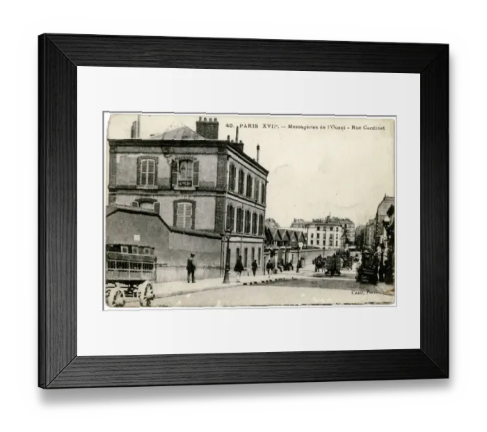 Framed Print : Scene in the Rue Cardinet, Paris, France Framed Print : Scene in the Rue Cardinet, Paris, France