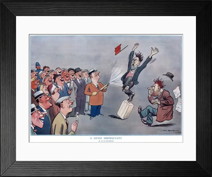 Framed Print : A Little Disinfectant by H. M. Bateman Framed Print : A Little Disinfectant by H. M. Bateman