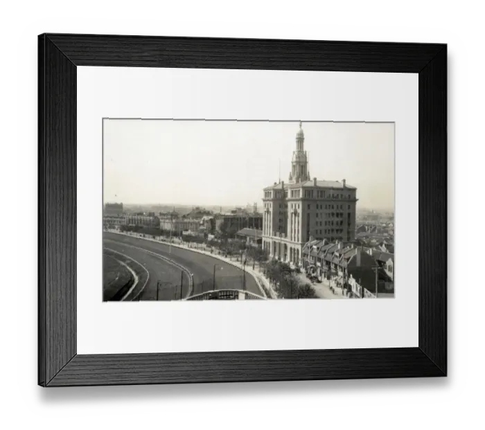 Framed Print : Racecourse, Bubbling Well Road, Shanghai, China Framed Print : Racecourse, Bubbling Well Road, Shanghai, China