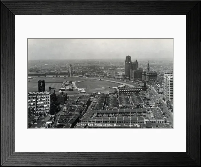 Framed Print : Racecourse, Bubbling Well Road, Shanghai, China Framed Print : Racecourse, Bubbling Well Road, Shanghai, China