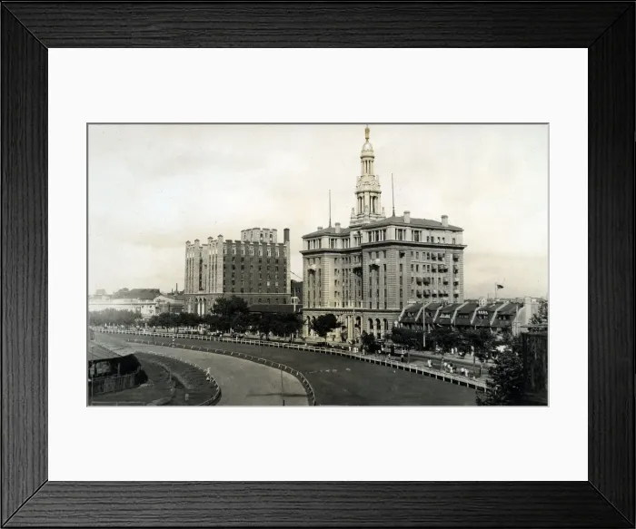 Framed Print : Racecourse, Bubbling Well Road, Shanghai, China Framed Print : Racecourse, Bubbling Well Road, Shanghai, China
