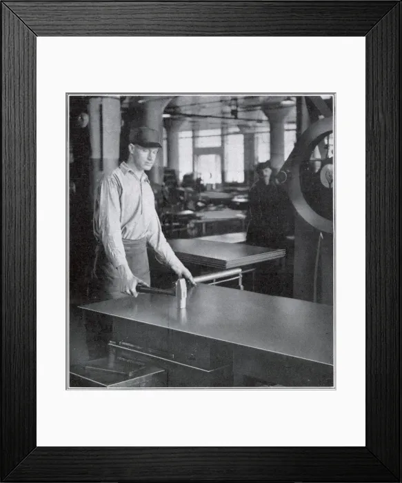 Framed Print : Art Metal Steel Office Equipment, Jamestown, New York, USA Framed Print : Art Metal Steel Office Equipment, Jamestown, New York, USA
