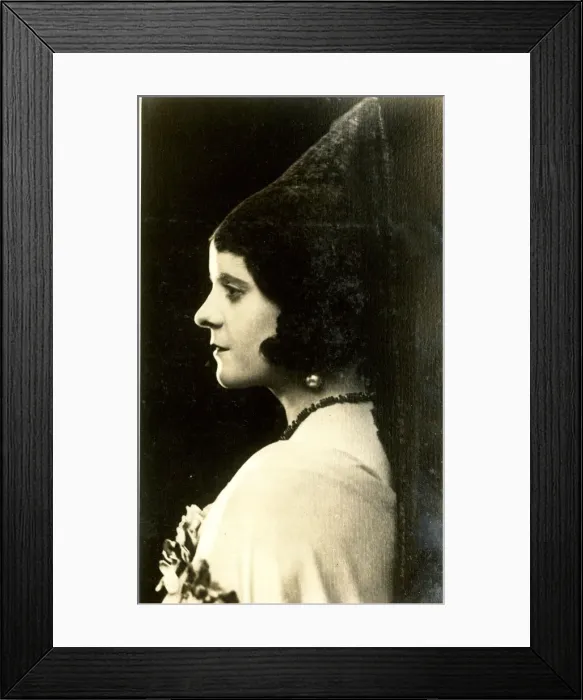 Framed Print : Vera Vivian, performer, in Spanish costume Framed Print : Vera Vivian, performer, in Spanish costume