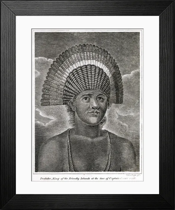 Framed Print : Poulaho, King of the Friendly Islands (Tonga) Framed Print : Poulaho, King of the Friendly Islands (Tonga)