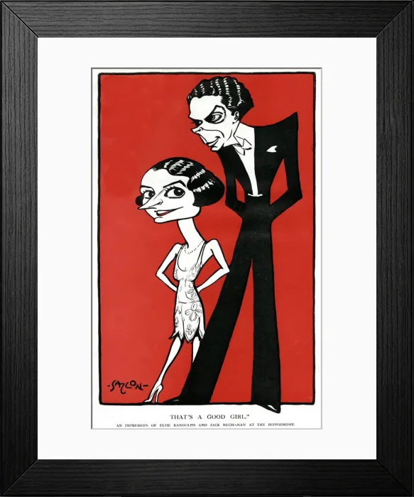 Framed Print : Jack Buchanan and Elsie Randolph in Thats a Good Girl Framed Print : Jack Buchanan and Elsie Randolph in Thats a Good Girl