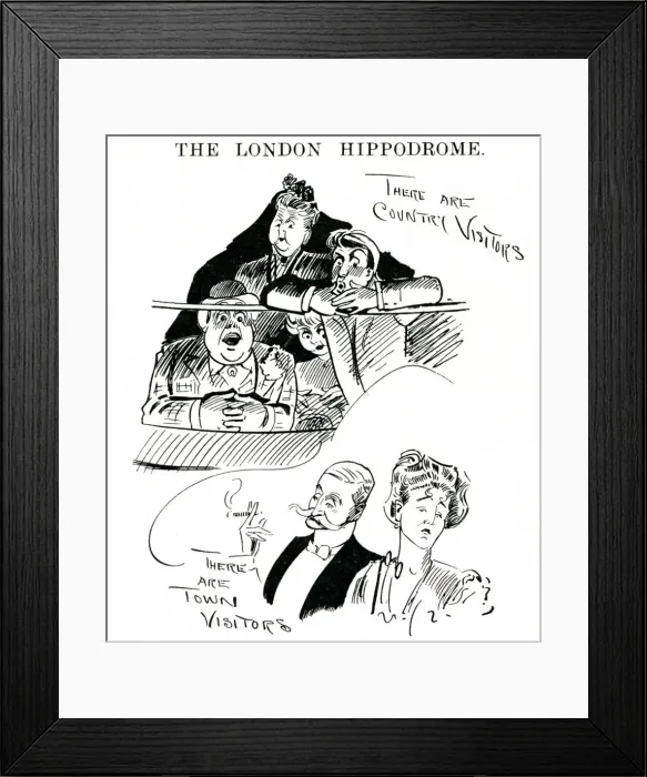 Framed Print : Audience types at the London Hippodrome 1904 Framed Print : Audience types at the London Hippodrome 1904