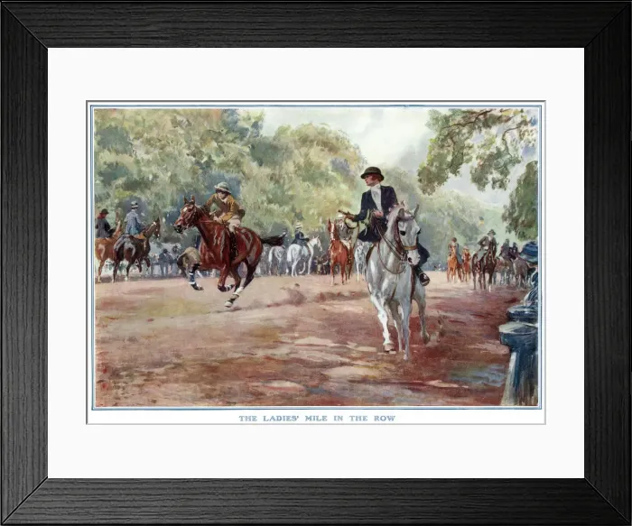 Framed Print : The Ladies Mile in the Row Framed Print : The Ladies Mile in the Row