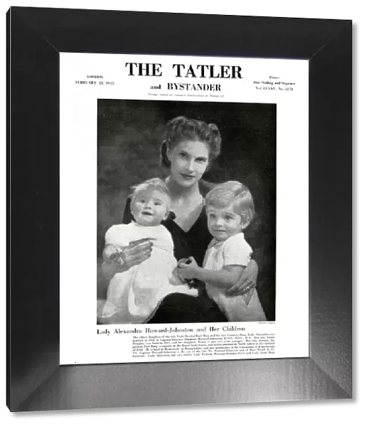 Tatler cover - Lady Alexandra Howard-Johnston & children