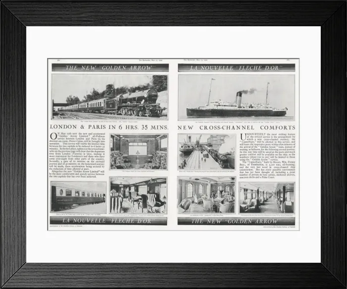 Framed Print : The new Golden Arrow  /  La Nouvelle Fleche D Or