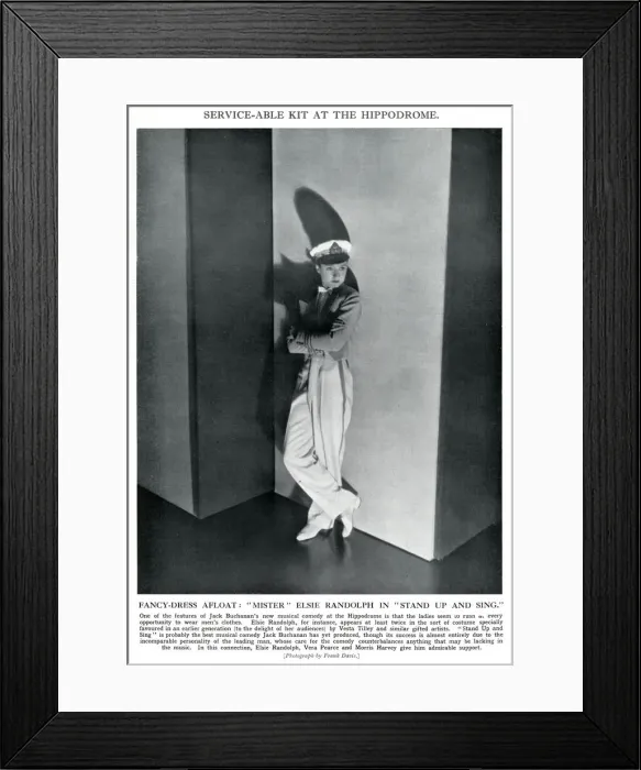 Framed Print : Elsie Randolph in Stand Up and Sing Framed Print : Elsie Randolph in Stand Up and Sing