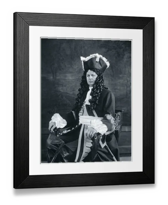 Framed Print : Duke of Marlborough dressed as his ancestor Framed Print : Duke of Marlborough dressed as his ancestor